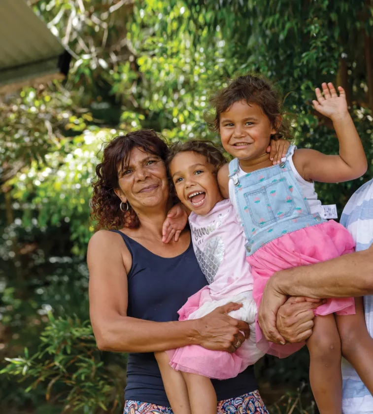 Mother and two daughters